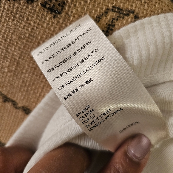 White ribbed heavy tee - Picture 7 of 7